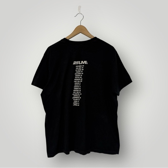George Michael 25 Live Tour T-Shirt Black Sz L - Picture 4 of 6
